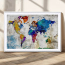 World Map Canvas Print – Framed Travel Map Wall Art for by MyGreatCanvas | Canvas Wall Art Prints | Photo Prints & Wall Decor