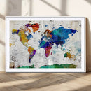 World Map Canvas Print – Detailed Map of the World Wall Art by MyGreatCanvas | Canvas Wall Art Prints | Photo Prints & Wall Decor