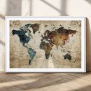 World Map Canvas Print – Detailed Map of the World Wall Art by MyGreatCanvas | Canvas Wall Art Prints | Photo Prints & Wall Decor