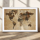 Push Pin World Map Canvas Print – Framed Travel Tracker Wall by MyGreatCanvas | Canvas Wall Art Prints | Photo Prints & Wall Decor