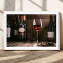 Red Wine and Bottle Canvas Print by MyGreatCanvas | Canvas Wall Art Prints | Photo Prints & Wall Decor