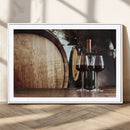 Wine and Barrel Wall Art Canvas Print by MyGreatCanvas | Canvas Wall Art Prints | Photo Prints & Wall Decor