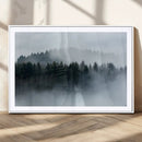 Autumn and Misty Trees in the Forest Wall Art Canvas Print, by MyGreatCanvas | Canvas Wall Art Prints | Photo Prints & Wall Decor