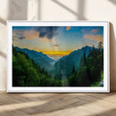 Green Forest Wall Art Canvas Print