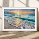 Sunset Beach Waves Canvas Wall Art – 5-Panel Ocean Sunset by MyGreatCanvas | Canvas Wall Art Prints | Photo Prints & Wall Decor