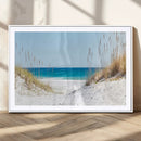 Serene Coastal Dune Path with Ocean View, 3-Panel Beach