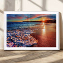 Colorful Coastal Sunset on the Beach Canvas Print, Ocean
