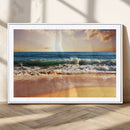 Serene Beach Path Canvas Art, Giclee Canvas Print with