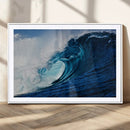 Ocean Wave at Sunset Canvas Art, Large Wall Print of Vibrant