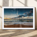 Ocean Beach Wall Art Canvas Print Sunset Artwork Print