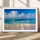 Tropical Beach 3-Panel Canvas Wall Art – Serene Ocean Waves
