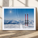 Ski Season Snow Wall Art Canvas Print