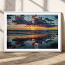 Beach Sunset Print - Stunning Ocean Canvas Artwork with