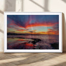 Glorious Sunset on The Beach Wall Art Canvas Print