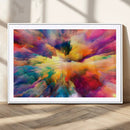 Blazing Vibrant Colors Cloud Wall Art Canvas Print