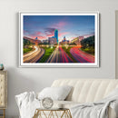 Dallas City Lights Large Wall Art Dallas Cityscape Canvas