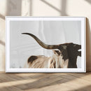 Texas Longhorn Wall Art Canvas Print | 3-Panel Large