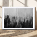 Fogy Forest Canvas Wall Art Print - Mountain Wall Art with