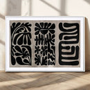 Canvas Print Wall Art Abstract Art Boho, Framed Boho Art