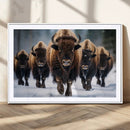 Buffalo Wall Art Canvas Print, American Bison Herd Wall Art by MyGreatCanvas | Canvas Wall Art Prints | Photo Prints & Wall Decor