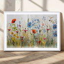 Colorful Wildflower Canvas Wall Art - Vibrant Floral