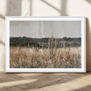 Abstract Wildflower Art Field Landscape Oil Painting Print,