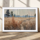 Golden Fields Canvas Wall Art Print – Serene Landscape of