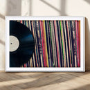 Vinyl Record and Album Collection Canvas Wall Art - Retro