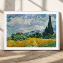Wheatfield With Cypresses By Van Gogh Painting Wall Art