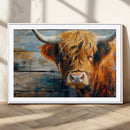 Highland Cow Abstract Canvas Wall Art – Bold Farmhouse