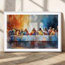 Abstract Watercolor The Last Supper Wall Art