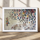 Banksy Wall Art - Banksy Girl Butterfly Graffiti Wall Art