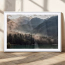 Foggy Mountain Canvas Print Forest Wall Art
