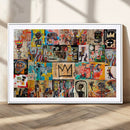 Abstract Art Collage Wall Art Canvas Print – Framed, Ready
