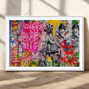 Follow Your Dreams & Love is All We Need Graffiti Street Art