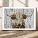 Rustic Longhorn Bull Wall Art Canvas Set – Western-Inspired by MyGreatCanvas | Canvas Wall Art Prints | Photo Prints & Wall Decor