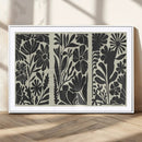 Modern Botanical Wall Art - Floral Black and White Canvas