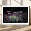 Ben Hill Griffin Stadium Night Game Triple Canvas Wall Art -