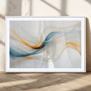Decorative Turquoise Abstract Wave Wall Art Canvas Print by MyGreatCanvas | Canvas Wall Art Prints | Photo Prints & Wall Decor
