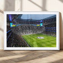 Tottenham Hotspur Stadium Canvas Print, Match Day Triple