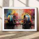 Weightlifting Barbell Art Triptych, Bold Abstract Fitness by MyGreatCanvas | Canvas Wall Art Prints | Photo Prints & Wall Decor