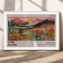 Yayoi Kusama Landscape Canvas Print, Vibrant Floral Mountain Art Print, Framed Botanical Wall Art - by MyGreatCanvas | Canvas Wall Art Prints | Photo Prints & Wall Decor