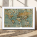 Push Pin World Map Canvas Print – Travel Tracker Wall Art