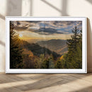 Sunrise Over the Smoky Mountains Canvas Wall Art –