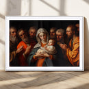 Religious Canvas Wall Art Print - Madonna and Child with