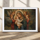 Mary Jesus Canvas Wall Art Print - Madonna and Child with