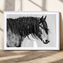 Majestic Horse Wall Art – Framed Black White Portrait Canvas by MyGreatCanvas | Canvas Wall Art Prints | Photo Prints & Wall Decor