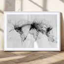 Abstract World Map Wall Art – Framed Geometric Line Canvas by MyGreatCanvas | Canvas Wall Art Prints | Photo Prints & Wall Decor