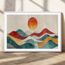 Southwest Mountain Wall Art Canvas Print – Boho Triptych