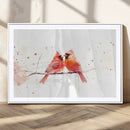Cardinal Bird Canvas Wall Art - Male and Female Cardinal by MyGreatCanvas | Canvas Wall Art Prints | Photo Prints & Wall Decor